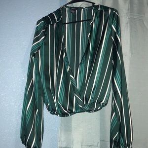 Satin Long Sleeve Top